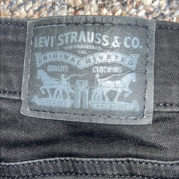 Levi's Black Skinny Jeans Classic Style - Picture 2 of 12